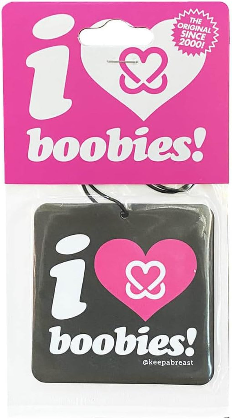The I Love Boobies! Air Freshener BLACK