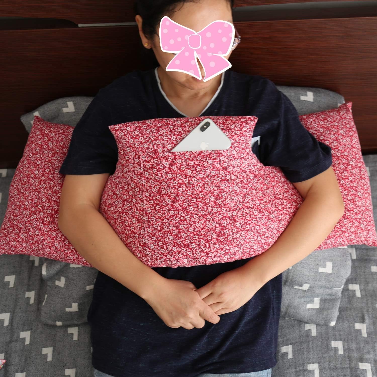 Mastectomy Pillow for Breast Cancer Surgery Lumpectomy Reconstruction Chest Healing Protector Post-Surgery Recovery Support Patient Care (Tiny Flower)