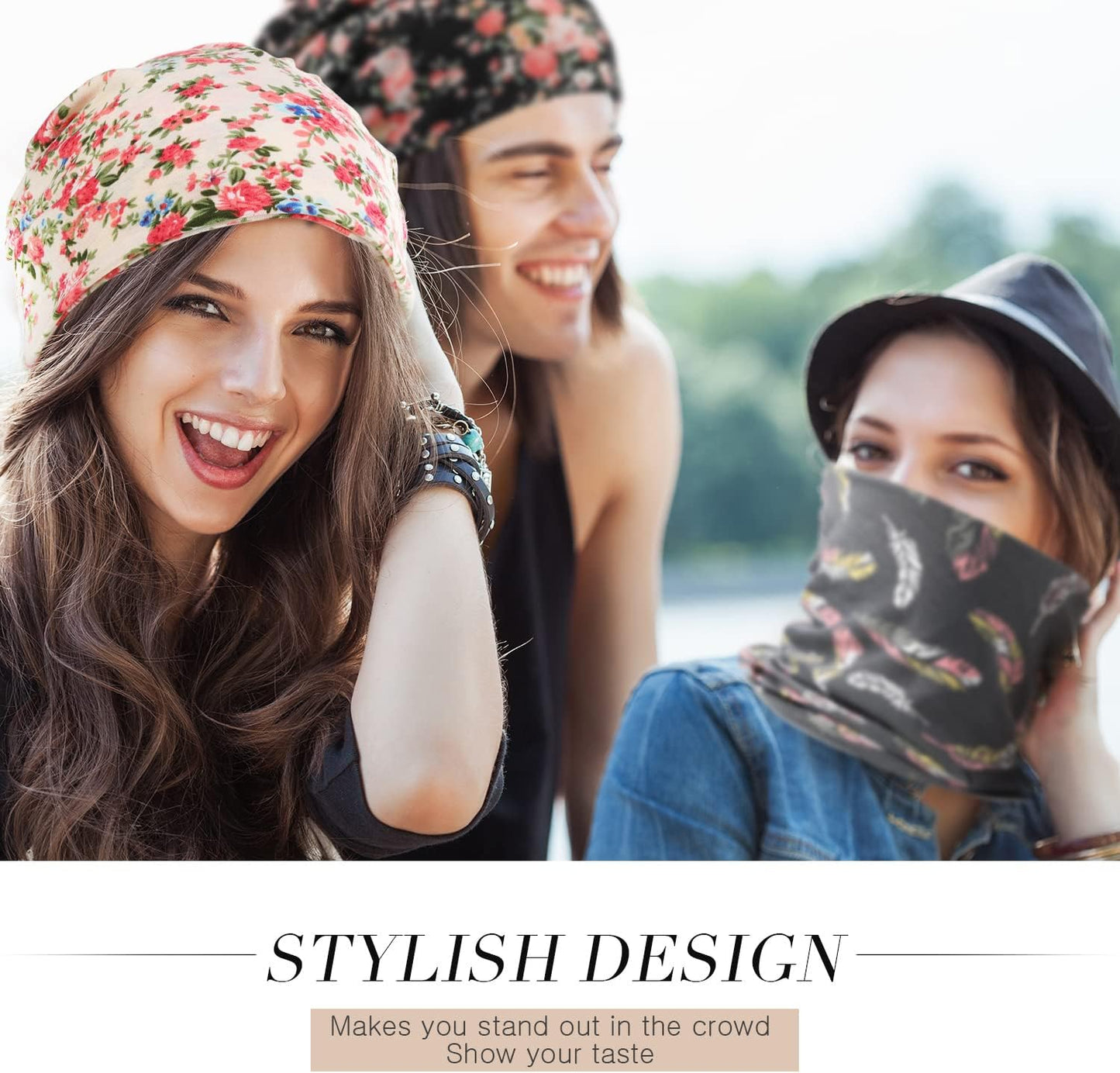 5 Pieces Women'S Slouchy Beanie Chemo Hat Stretch Cancer Head Wraps Sleep Head Scarf for Cancer Patient