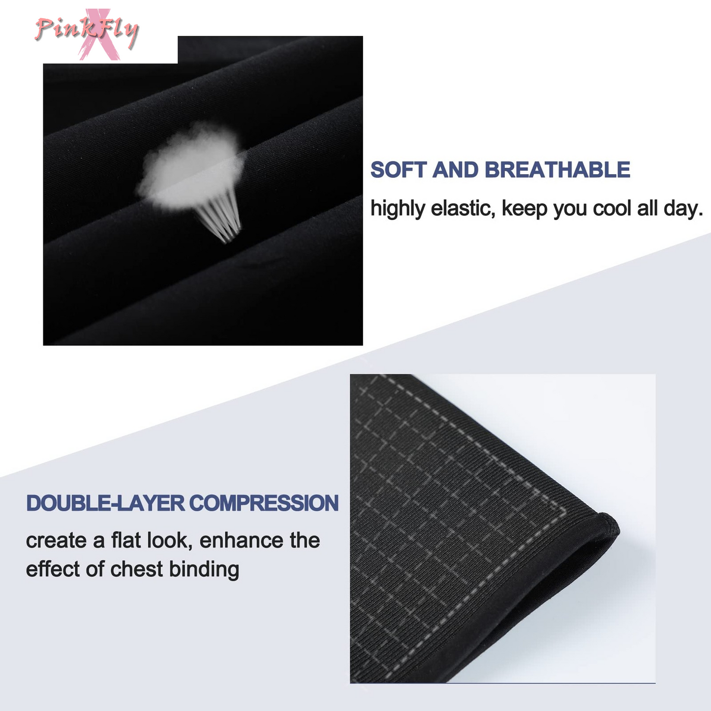 Chest Binder for Transgender FTM LGBT Tomboy Tops Women Breathable Binder Bra...