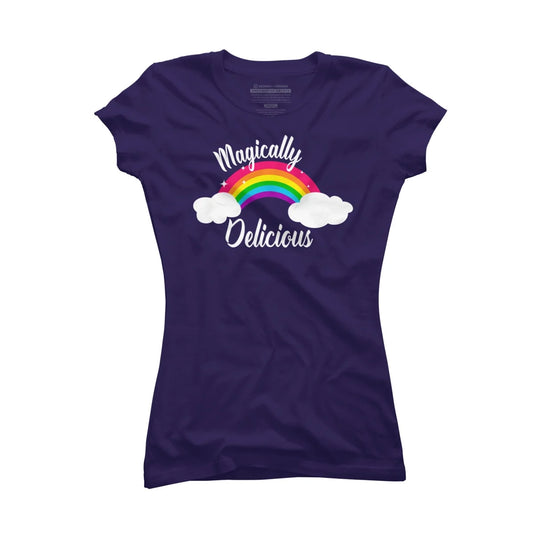 Magically Delicious Funny LGBT Pride Juniors Purple Graphic Tee -  2XL