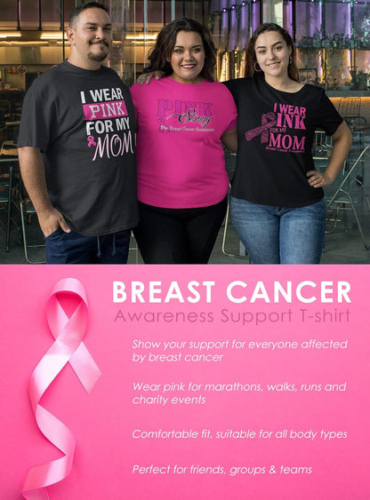 Tackle Breast Cancer V Neck Shirts October Awareness Family Support Gift for Women V-Neck