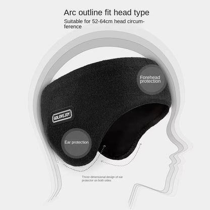 Russian Hat Autumn Winter Ear Covers Men Women Cycling Padded Ear Warm Foldable Windproof Knitted Double Muff Run Cap Pillbox