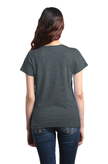 Women'S Pink Breast Cancer Ribbon Pin Breast Cancer Graphic T-Shirt Xxx-Large Dark Heather