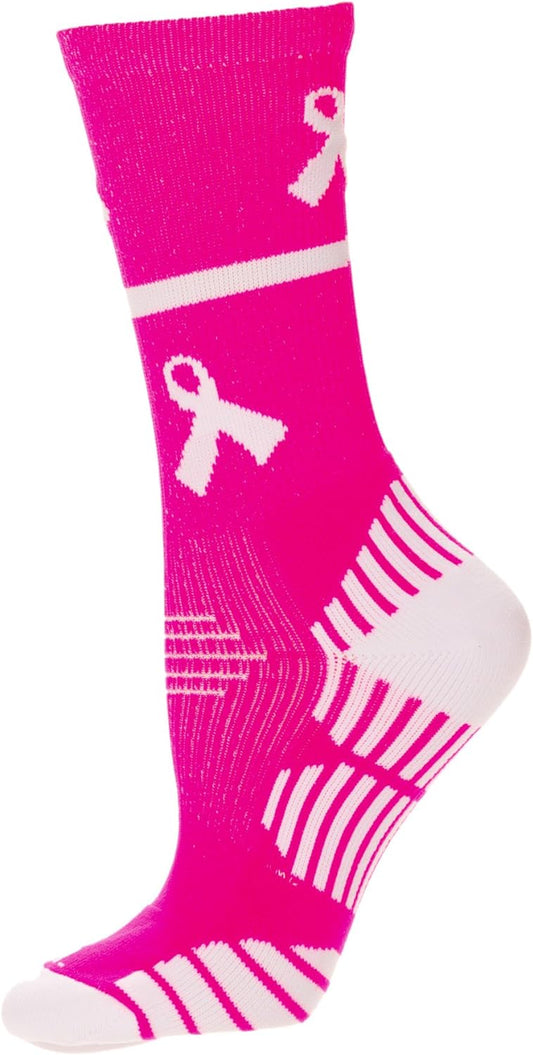 Performance Breast Cancer Awareness Crew Socks