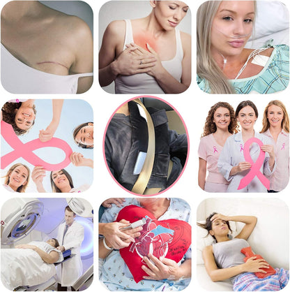 Mastectomy Seat Belt Pillows for Pacemaker Recovery, Post Surgery Port Cushions Heart Surgery Pads Bypass Breast Cancer Protectors Gift Accessories Women Men